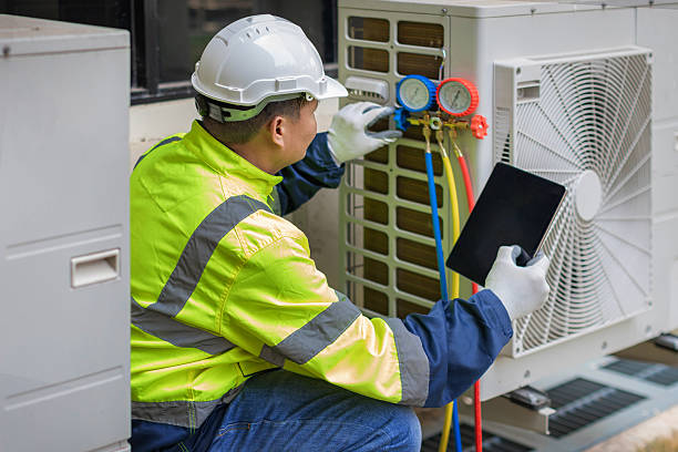Professional Ductwork Repair technician working in Rensselaer, IN